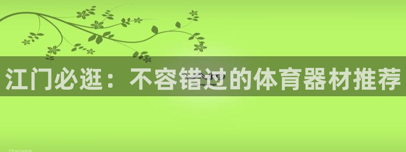 极悦平台登录方式有哪些：江门必逛：不容错过的体育器材