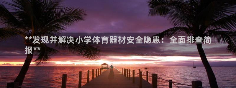极悦平台安全吗可信吗：**发现并解决小学体育器材安全