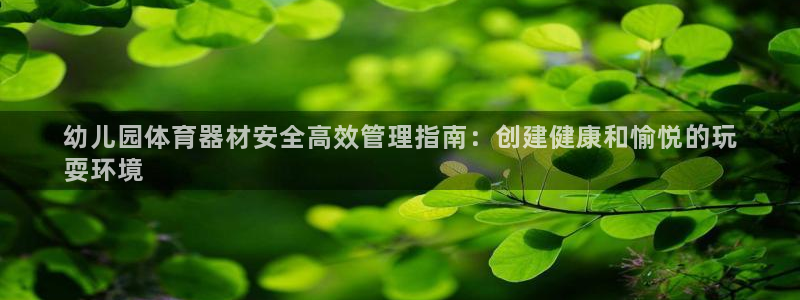 极悦平台客服的联系方式：幼儿园体育器材安全高效管理指