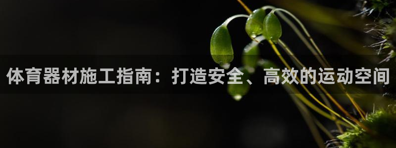 极悦娱乐下载官网安装：体育器材施工指南：打造安全、高