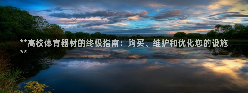 极悦娱乐代理多少钱一个：**高校体育器材的终极指南：