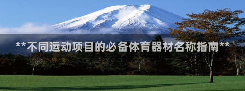 极悦平台告7O777：**不同运动项目的必备体育器材