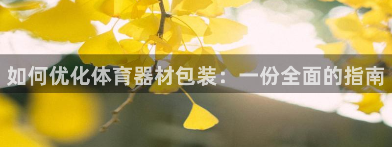 极悦娱乐官网app下载苹果版：如何优化体育器材包装：