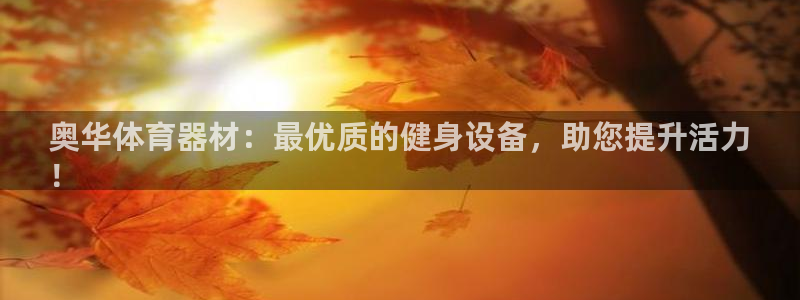 极悦平台官网入口：奥华体育器材：最优质的健身设备，助