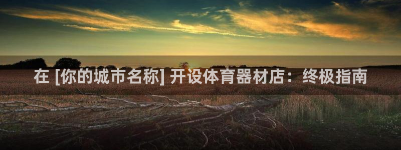 极悦平台是干嘛的：在 [你的城市名称] 开设体育器材