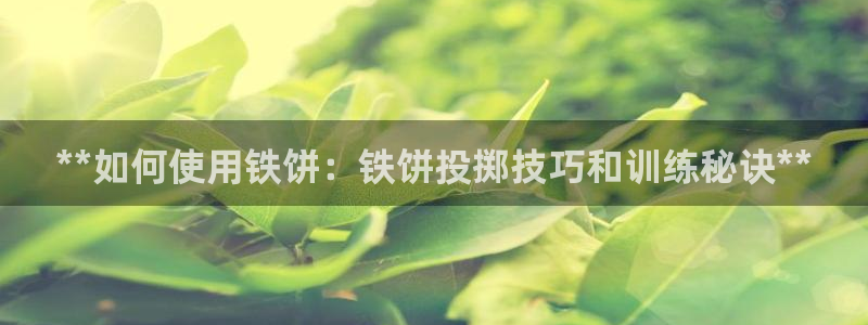 极悦平台登录最新版本更新内容是什么：**如何使用铁饼