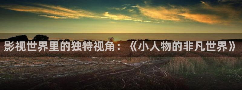 首播影院4480：影视世界里的独特视角：《小人物的非凡世界》